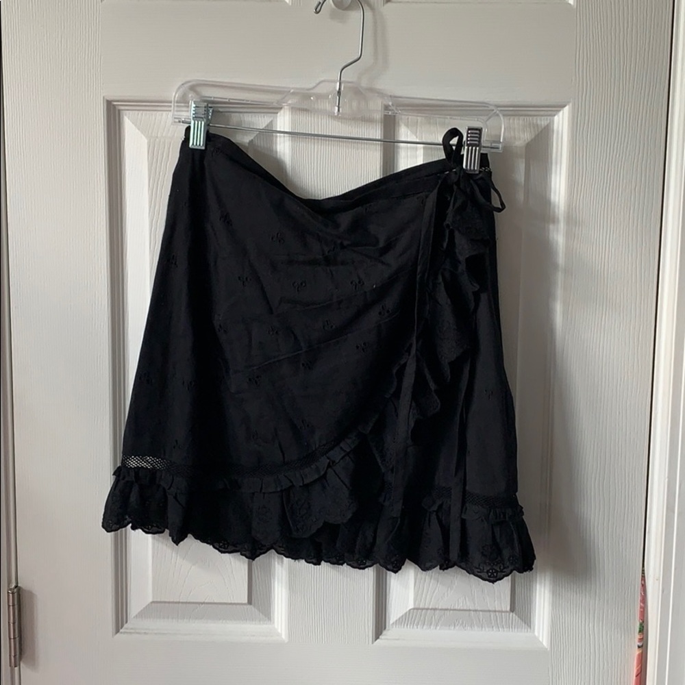 Urban Outfitters Black Wrap skirt.